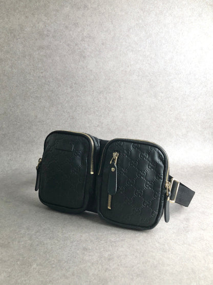 GUCCI Shoulder bag Sling bag Black Vintage 2b2jge