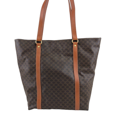 CELINE Macadam Blason Shoulder bag Totebag Brown Vintage u7fud7
