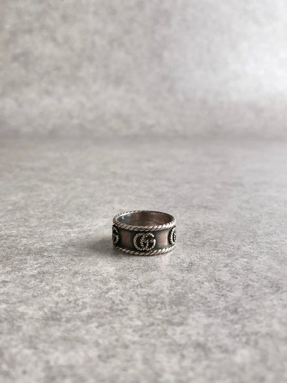 GUCCI Ring Silver Vintage 6gdf8j