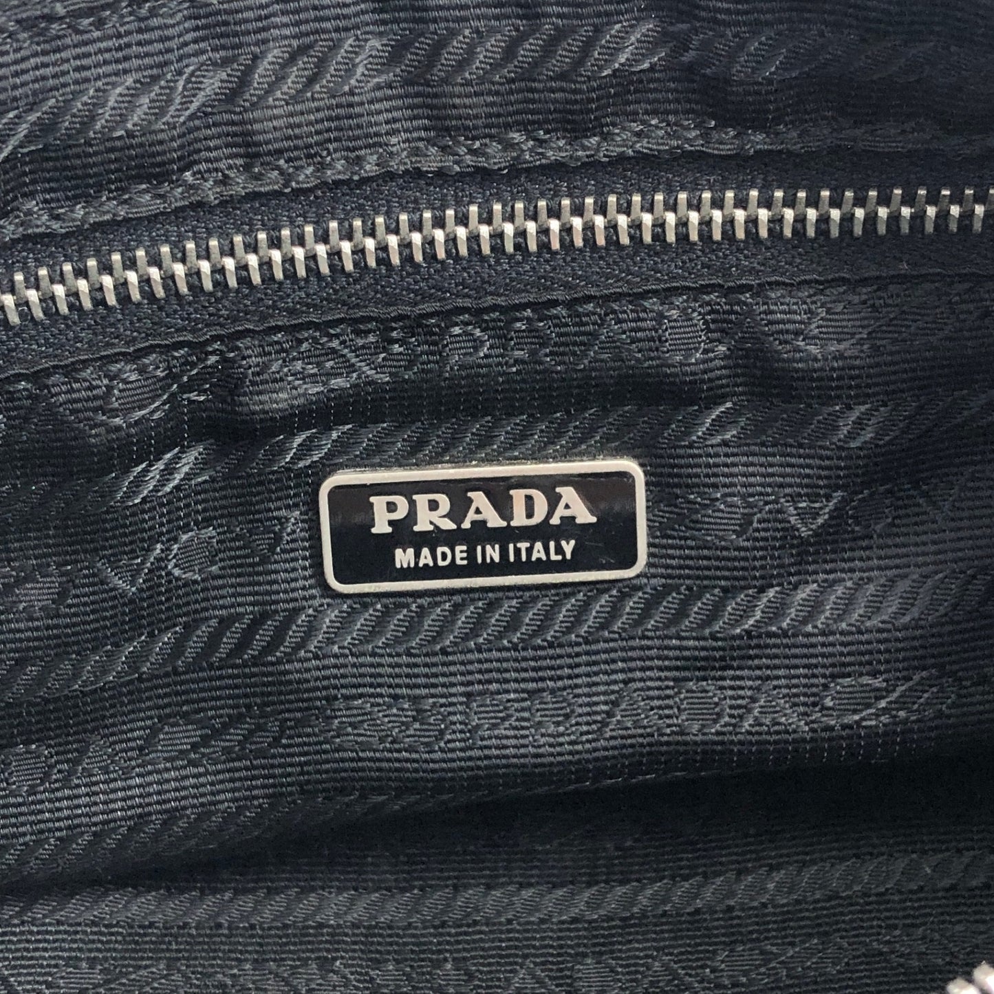 PRADA Triangle Logo Small Handbag Hobobag Black Vintage cd6tum