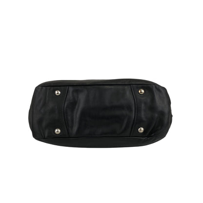 PRADA Logo Handbag Black Vintage 33emnt