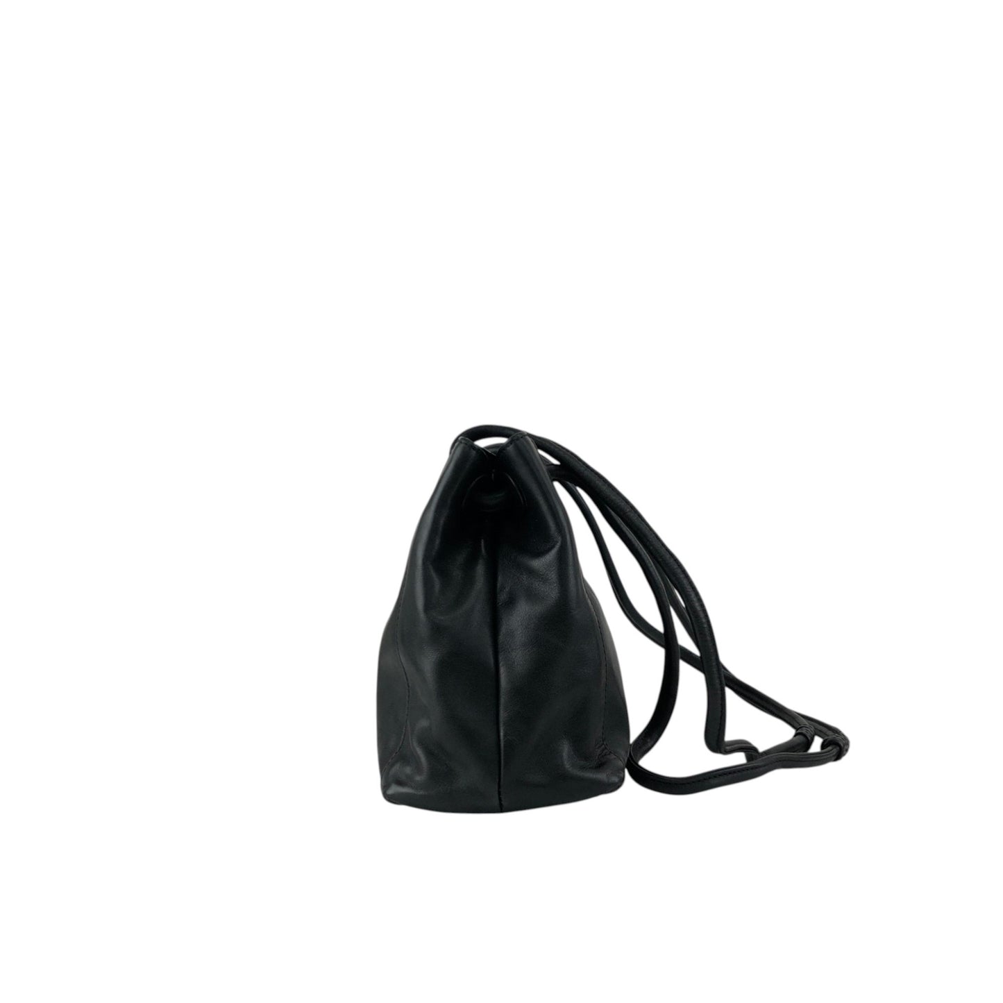 CHANEL Coco Mark Tassel Shoulder bag Black Vintage 5swwjx