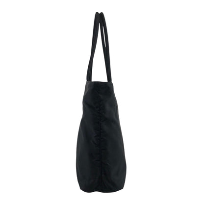 PRADA Tessuto Triangle Logo Totebag Black Vintage wen6ju