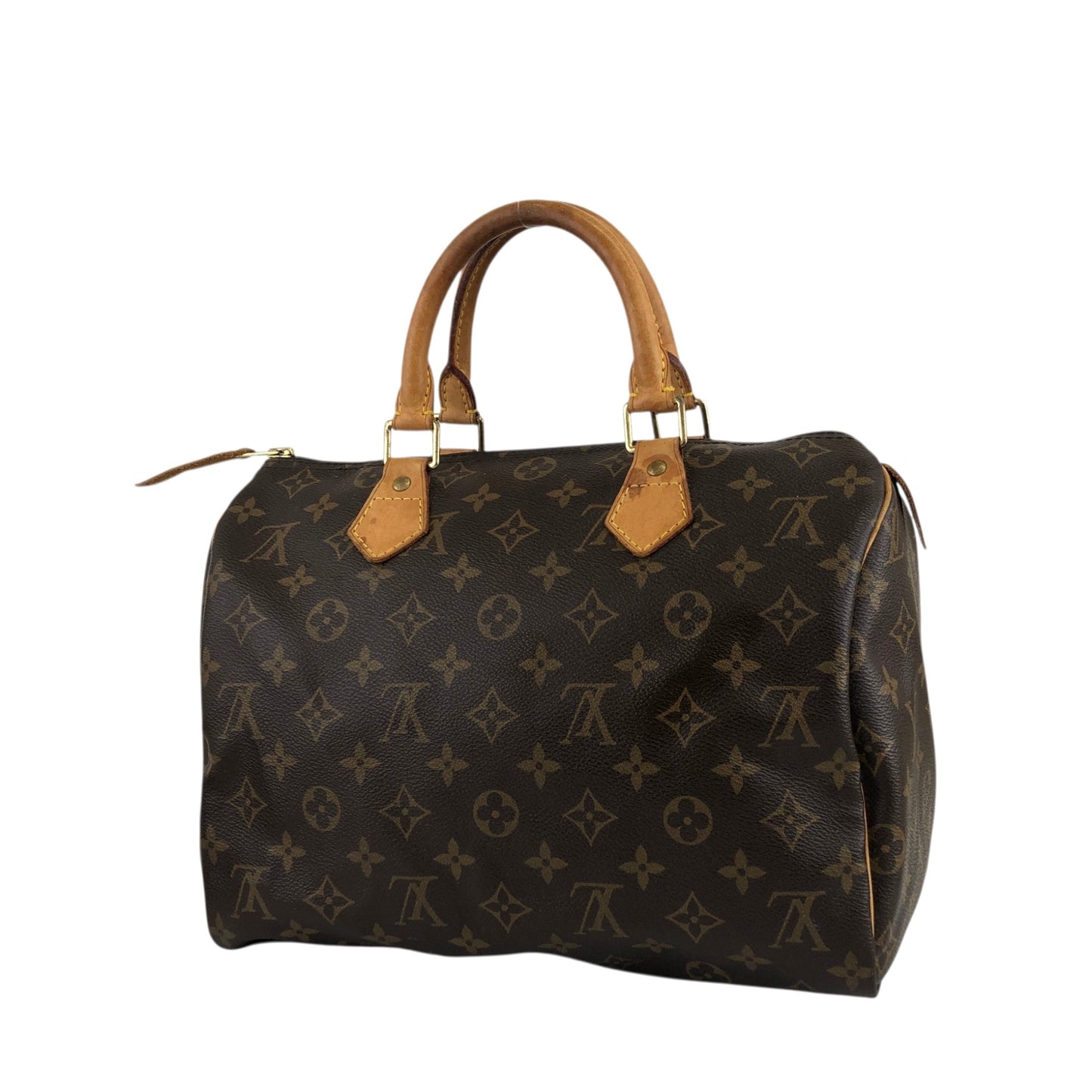 LOUIS VUITTON Monogram Small Boston bag Handbag Brown M41108 Vintage nniw2h