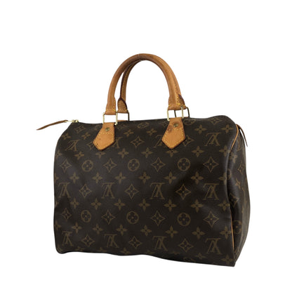 LOUIS VUITTON Monogram Small Boston bag Handbag Brown M41108 Vintage nniw2h