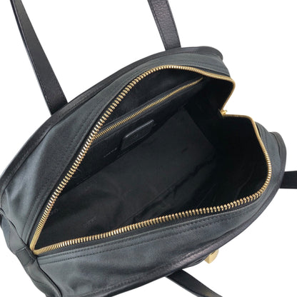 LOEWE Anagram Padlock Small Boston bag Handbag Black Vintage xazh3e