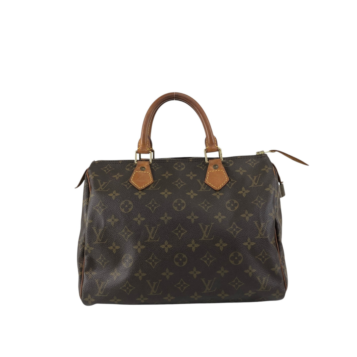 LOUIS VUITTON Monogram Small Boston bag Handbag Brown Vintage v6mtpu
