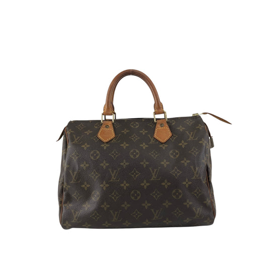 LOUIS VUITTON Monogram Small Boston bag Handbag Brown Vintage v6mtpu