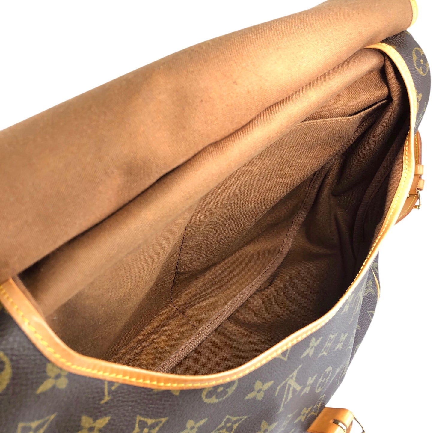 LOUIS VUITTON Monogram 單肩包 棕色 復古 fya5dp