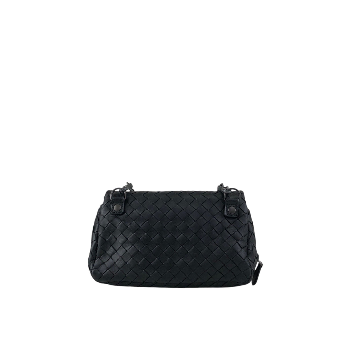 Bottega Veneta Intrecciato Shoulder bag Black Vintage 37ps5x