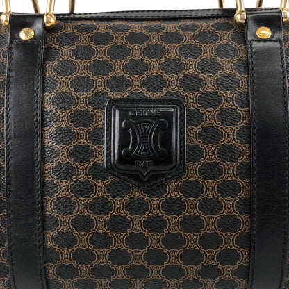 CELINE Macadam Blason Two-way Small  Boston bag Shoulder bag Black Vintage k7b5zs