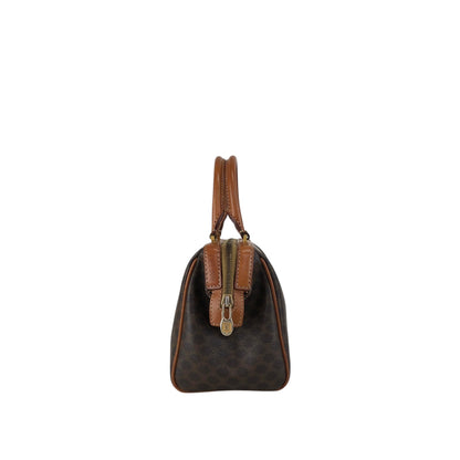 CELINE Macadam Two-way Small Boston bag Shoulder bag Brown Vintage aacnr6
