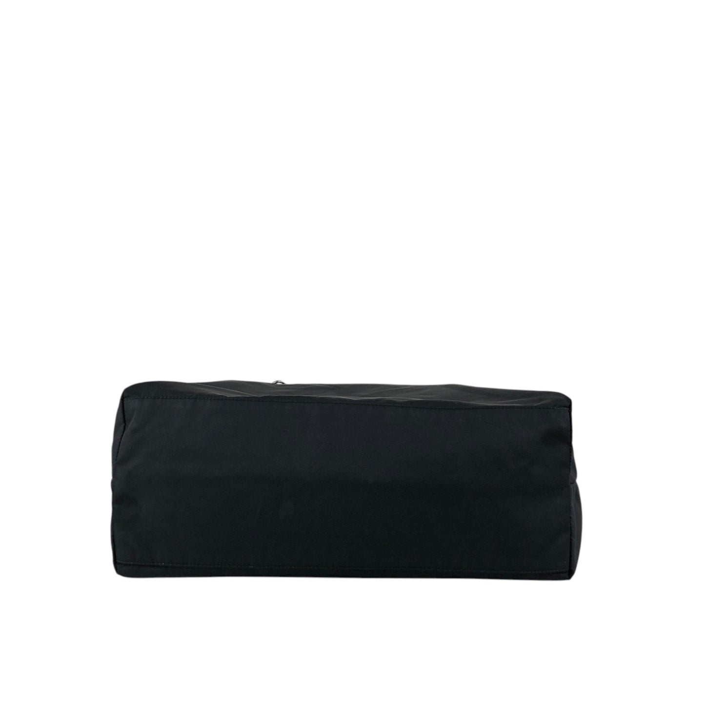 PRADA Tessuto Triangle Logo Totebag Black Vintage mbeuzk
