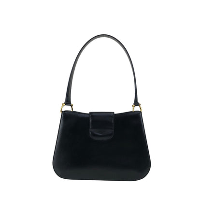 CELINE Horse Bit Shoulder bag Black Vintage snekiw