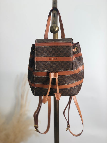 CELINE Macadam Backpack Brown Vintage gz2nkr