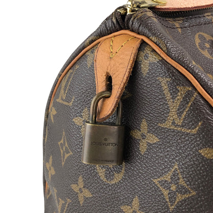LOUIS VUITTON Monogram Small Boston bag Handbag Brown Vintage u4jnak