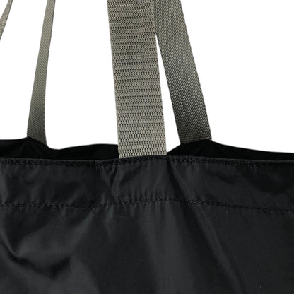 PRADA Tessuto Triangle Logo Totebag Black Vintage kctbn3
