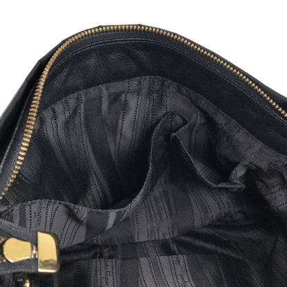 Salvatore Ferragamo Ribbon Shoulder bag Black Vintage n4v8km