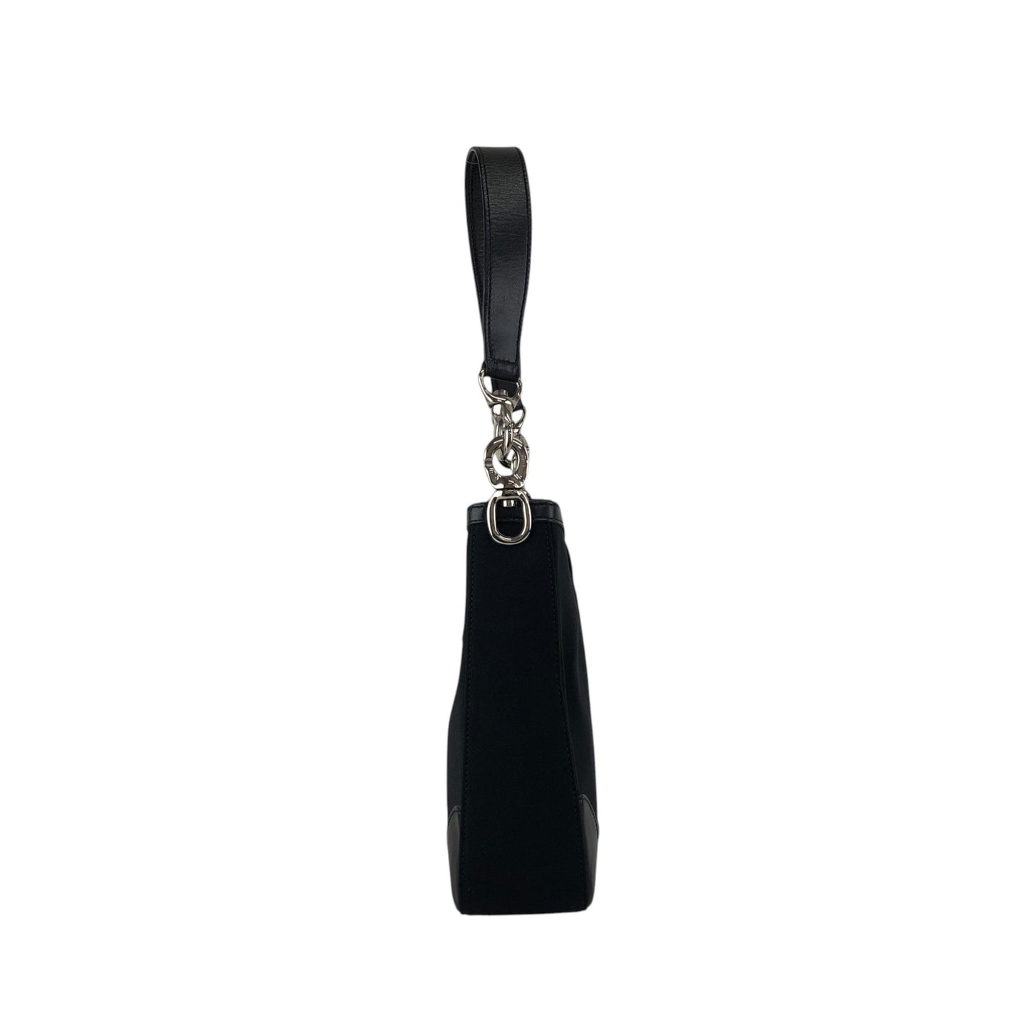 CELINE Gancini Shoulder bag Black Vintage 4cxdup