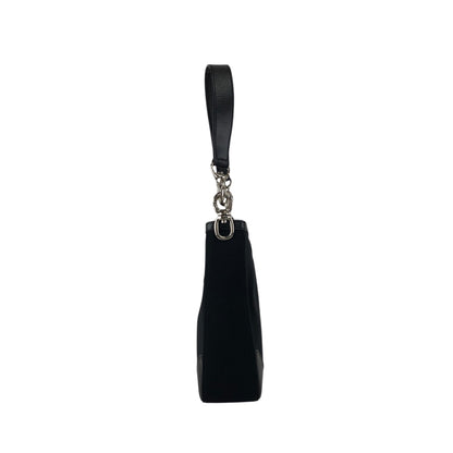 CELINE Gancini Shoulder bag Black Vintage 4cxdup