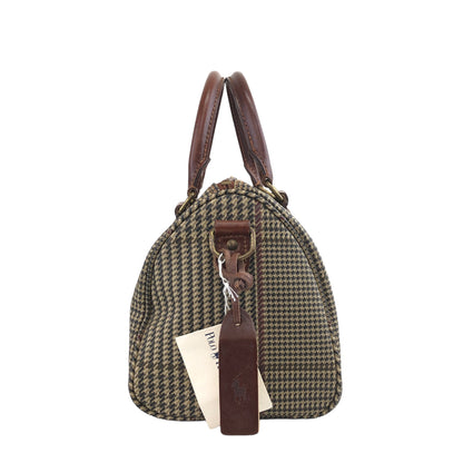 RALPH LAUREN PVC Handbag Boston bag Brown Vintage udae2k