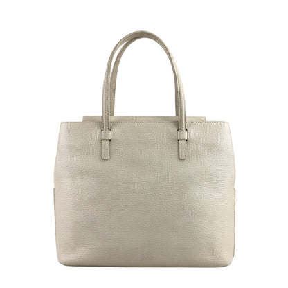 LOEWE Logo Embossed Handbag Ivory Vintage eu3utx