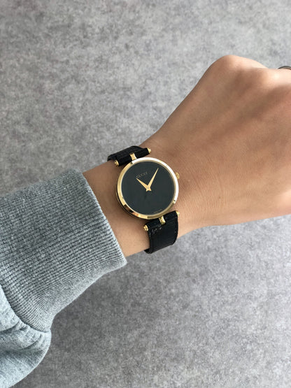 GUCCI Quartz Watch Black Vintage gipjhw