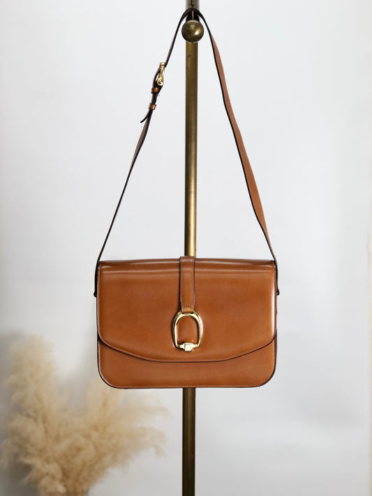 CELINE Triomphe Shoulder bag Camel Vintage jujrbn