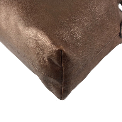 PRADA Logo Shoulder bag Hobobag Brown Vintage ufndas