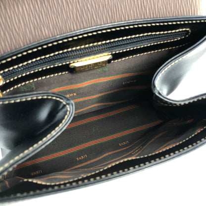 LOEWE Velazquez 金屬手柄皮革兩用手提包 單肩包 黑色,棕色 復古 zpbizw
