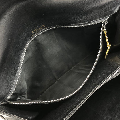 CELINE Horse Carriage Shoulder bag Black Vintage yifsp8