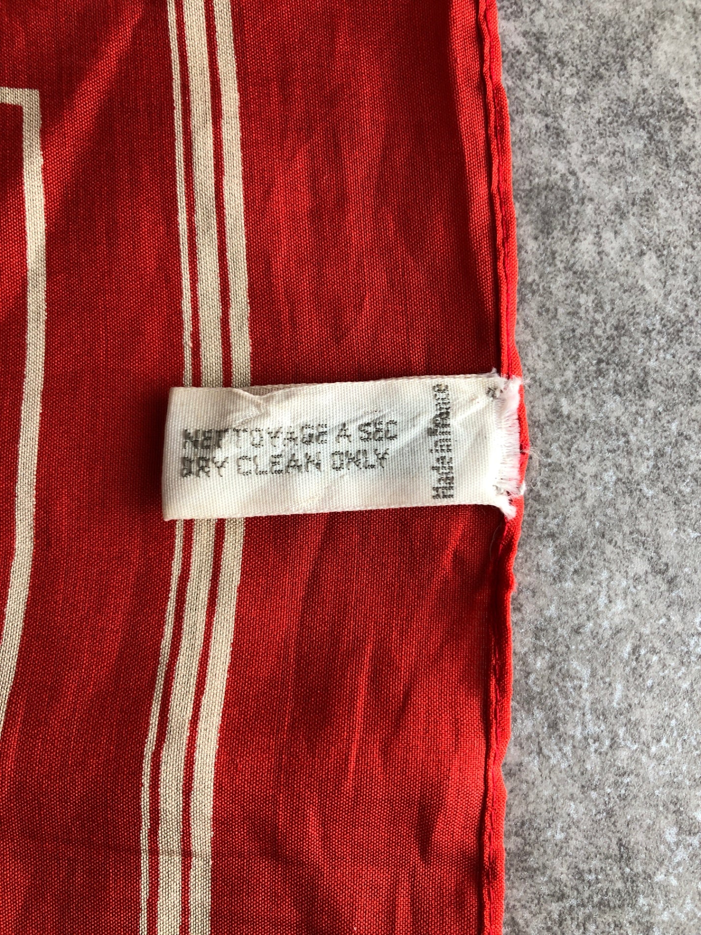 Christian Dior Trotter Slik Scarf Red×White Vintage 3ngnnk