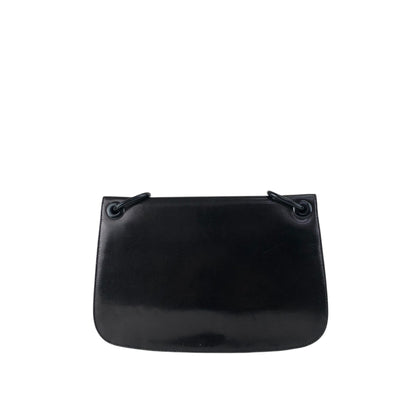 PRADA Logo Chain Shoulder bag Black Vintage vksien