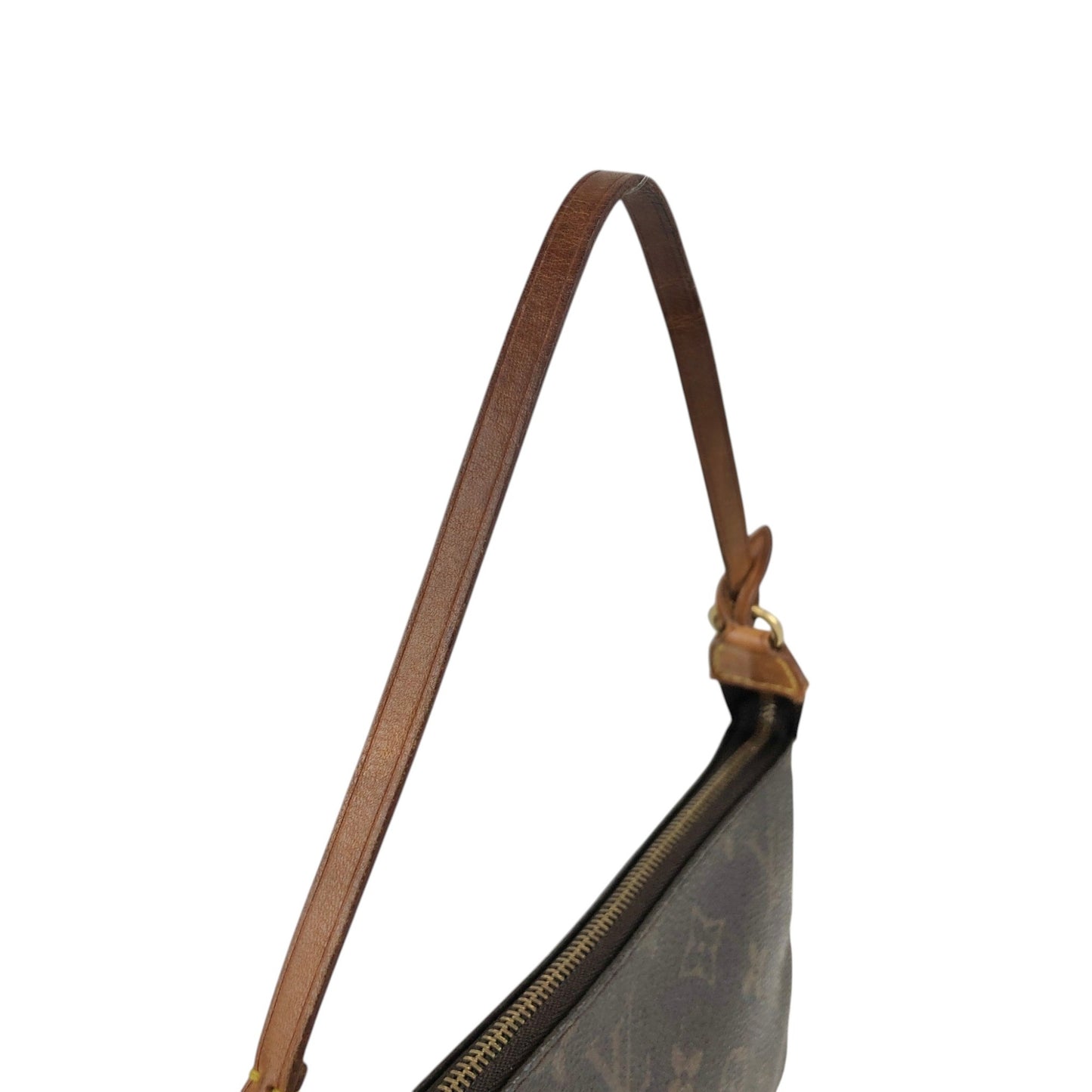 LOUIS VUITTON Monogram Small Handbag Brown Vintage kuv8xs