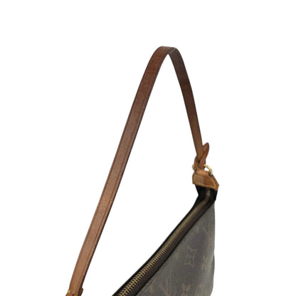 LOUIS VUITTON Monogram Small Handbag Brown Vintage kuv8xs