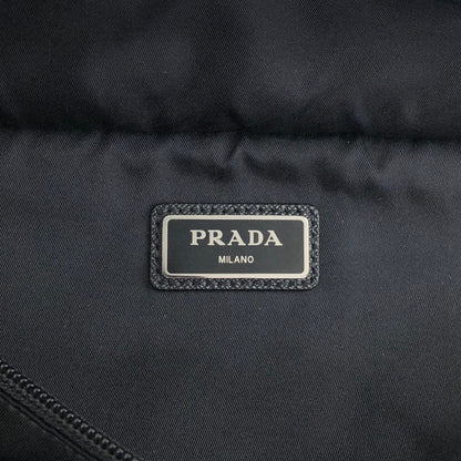 PRADA Triangle Logo Shoulder bag Sling bag Black Vintage dmm36r