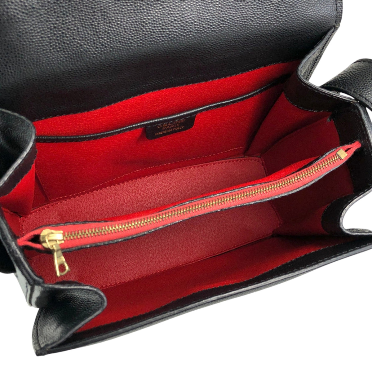CELINE Gancini Shoulder bag Black Vintage y386id