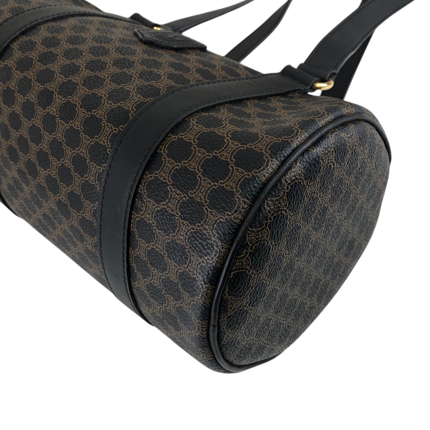 CELINE Macadam Blason Handbag Totebag Black Vintage etm2ud