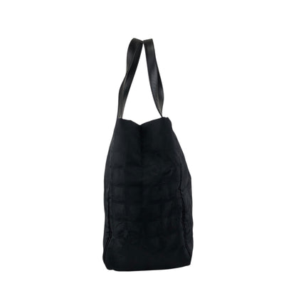 CHANEL New Travel Line Totebag Black Vintage tnjpfz