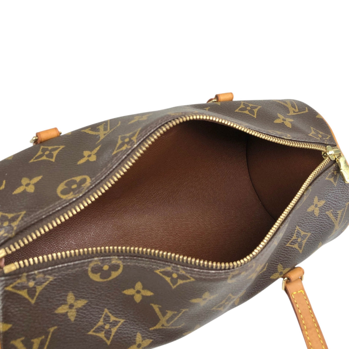 LOUIS VUITTON Monogram Handbag Brown M51386 Vintage nkwxhm