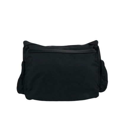 PRADA Triangle Logo Shoulder bag Black Vintage irzipj