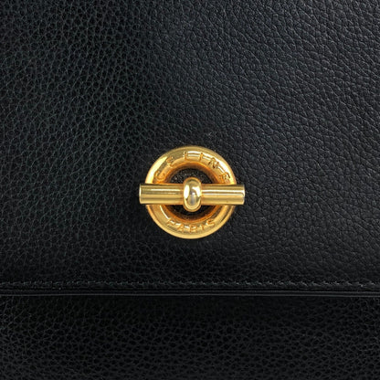 CELINE Toggle Clasp Shoulder bag Black Vintage 6i3ni8