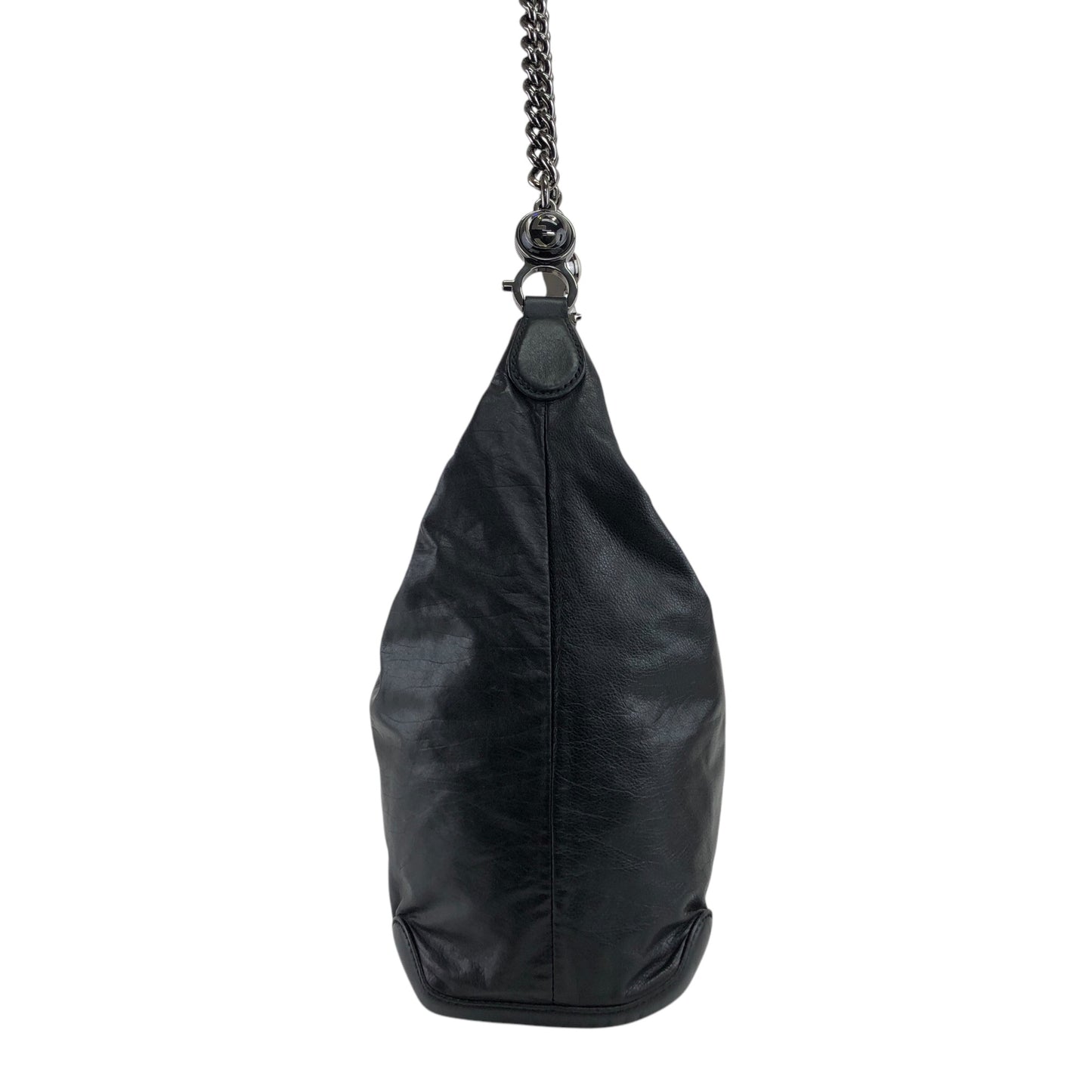 GUCCI Chain Shoulder bag Black 228560 Vintage hxuxav