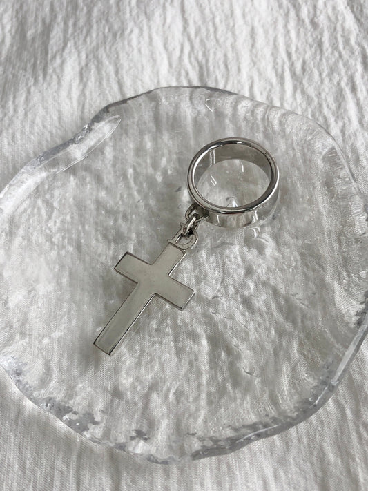 Christian Dior Ring Silver Vintage d2n645