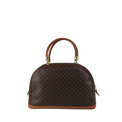 CELINE Macadam Blason Handbag Brown Vintage sw7bj6