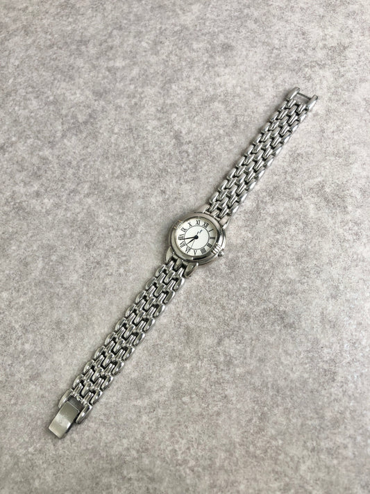 Yves Saint Laurent Quartz Watch Silver 5431-F45979 Vintage 7g55m6