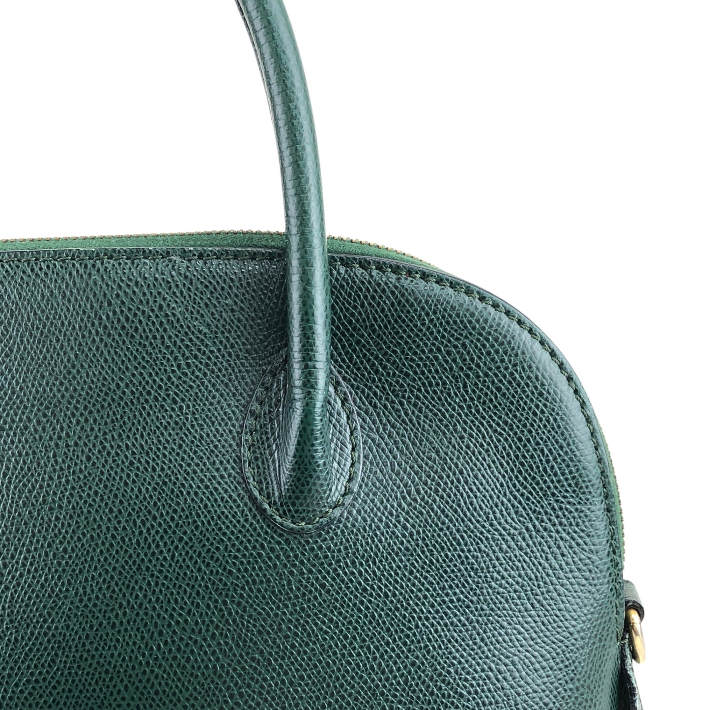 CELINE Two-way Handbag Shoulder bag Green Vintage pfdj32