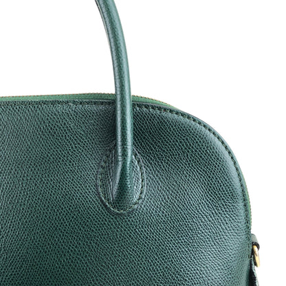 CELINE Two-way Handbag Shoulder bag Green Vintage pfdj32