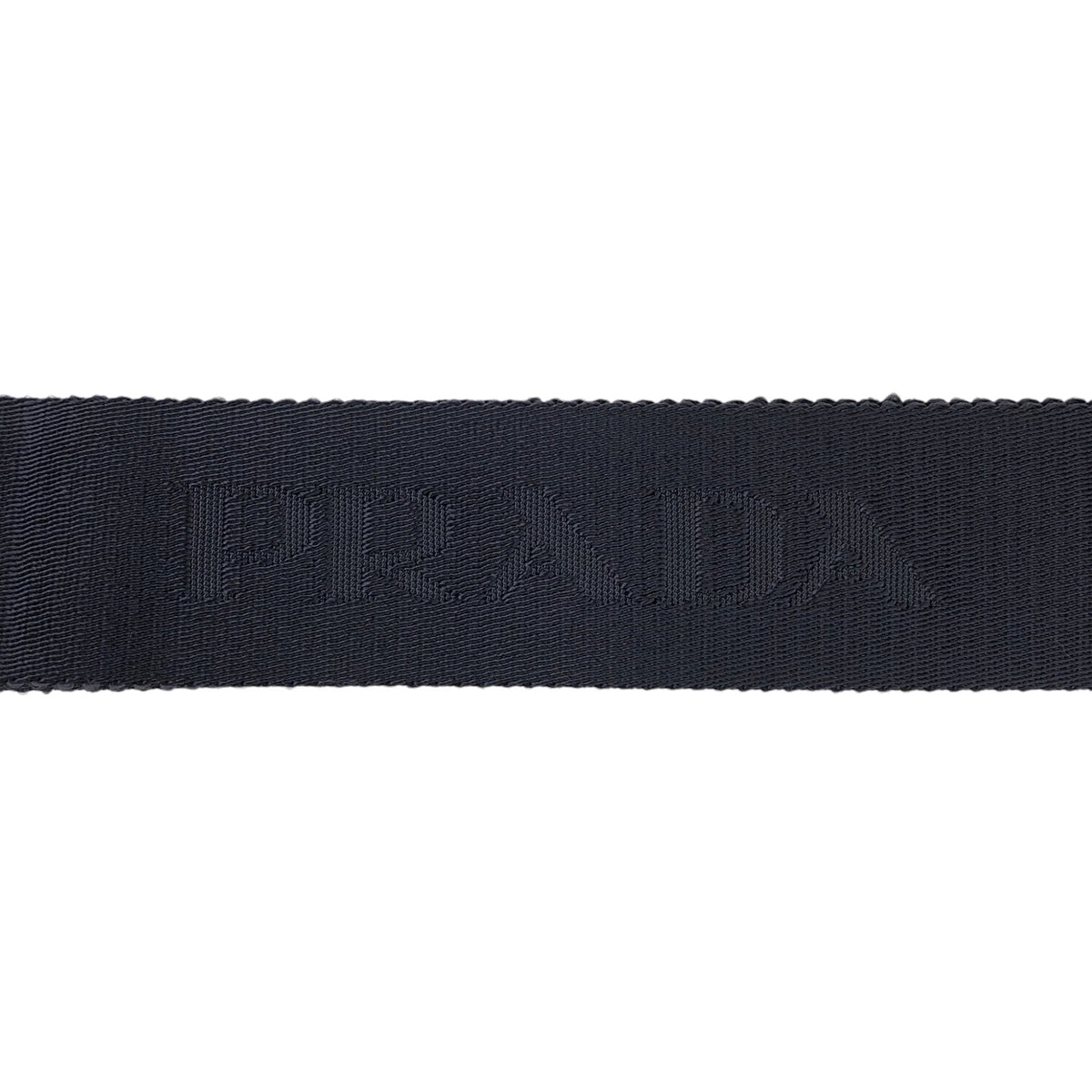 PRADA Logo Front Buckle Shoulder bag Navy Vintage eiigp4