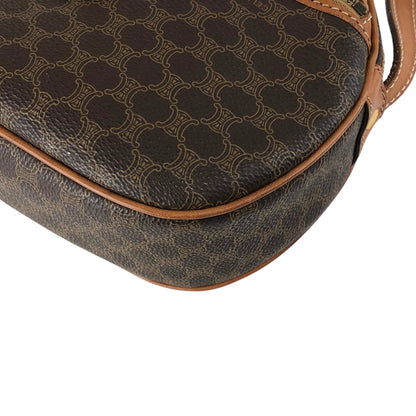 CELINE Macadam Blason Shoulder bag Brown Vintage 6vn8af